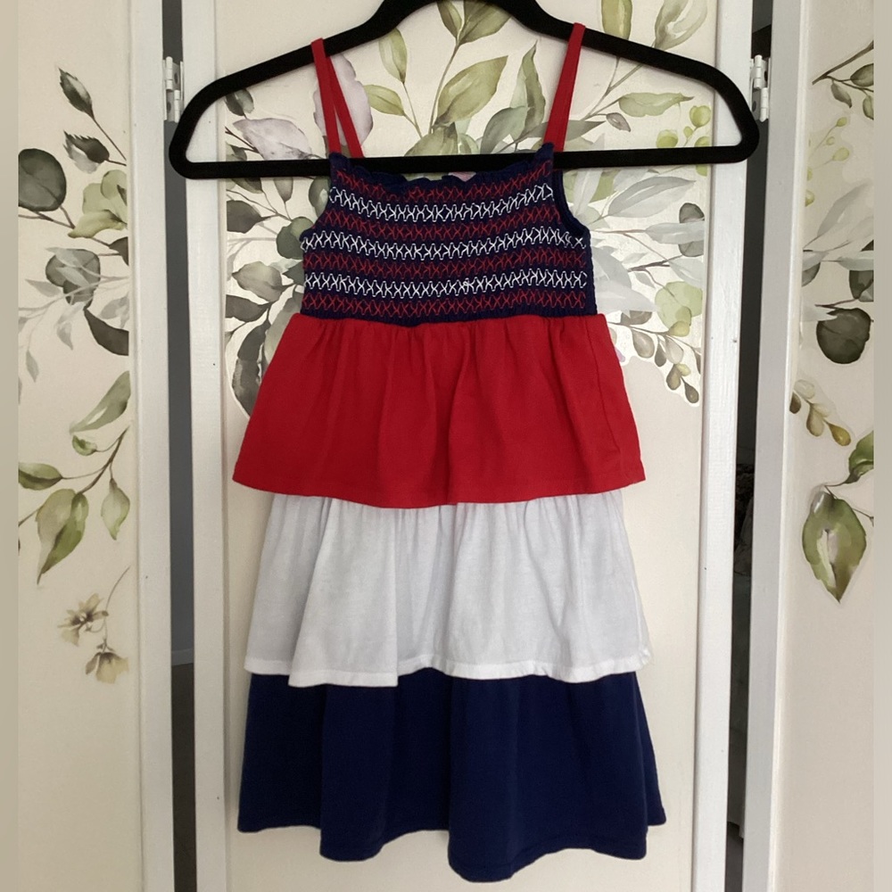 OshKosh B’gosh sundress smocked red white blue